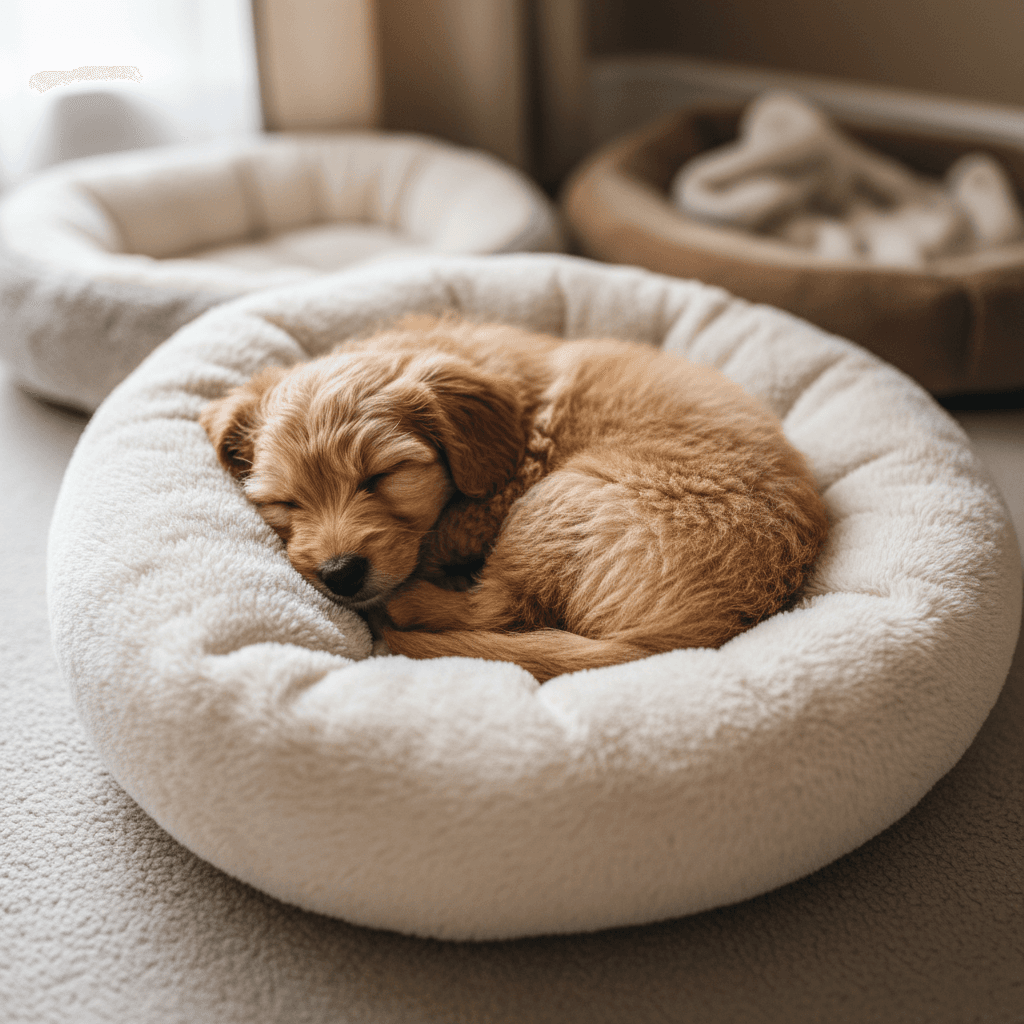 Durable dog bed with washable cover