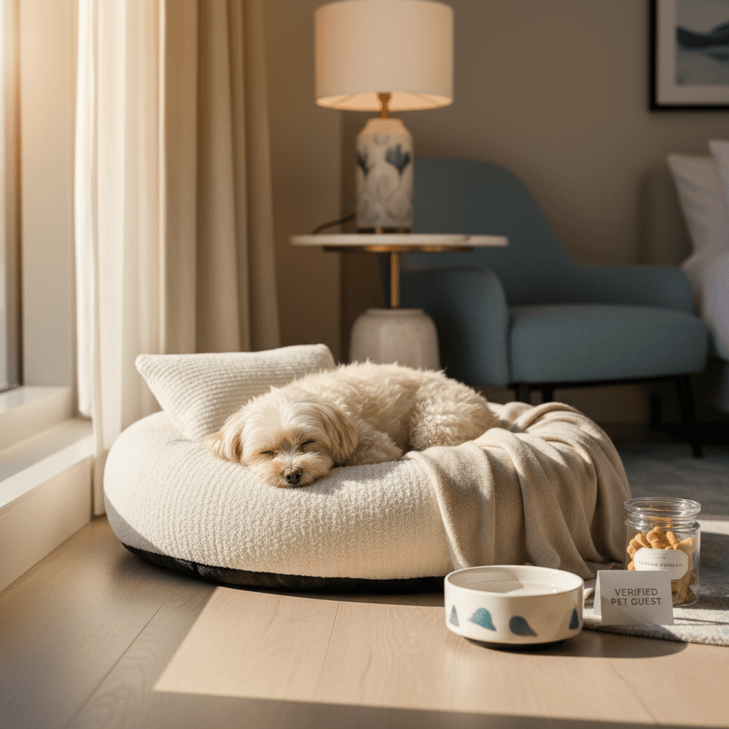 Pets enjoying their Sunny Paws sun beds at home